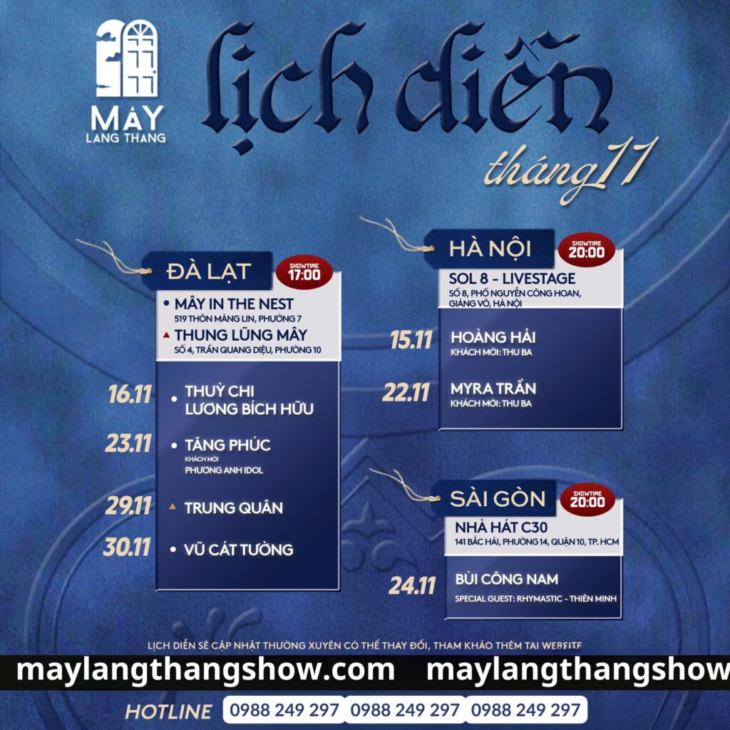 Lich dien May Lang Thang thang 11