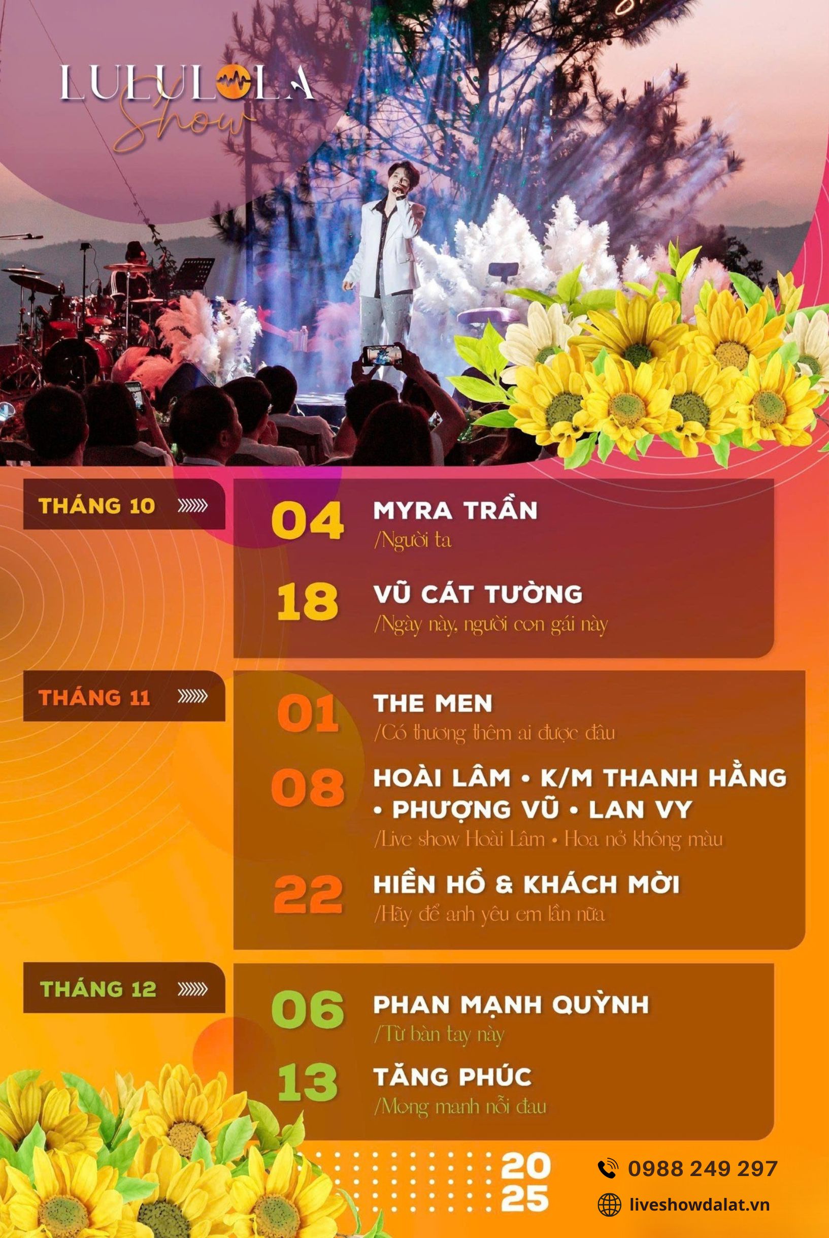 Lịch diễn Lululola Show tháng 11 - 2025